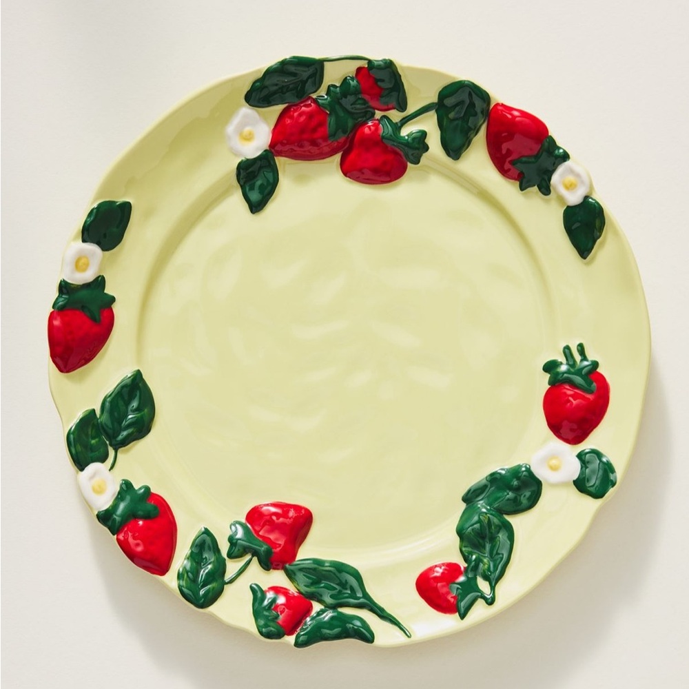 Anthropologie Foster Stoneware Dessert Plate